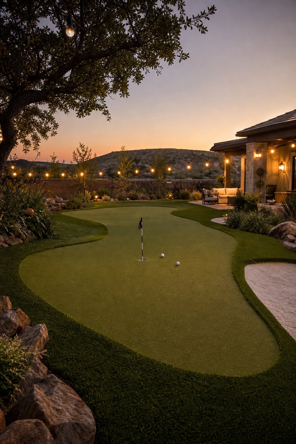 The Backyard Putting Green backyard golf idea